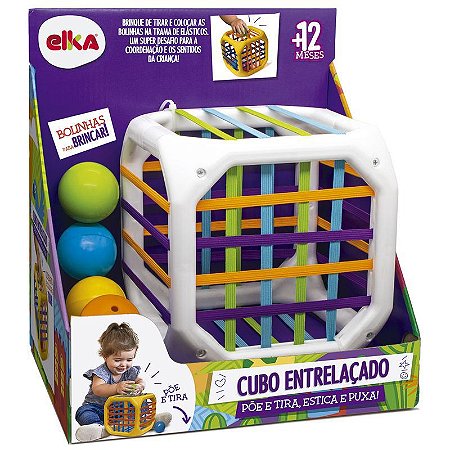 Brinquedo Infantil Cubo Entrelaçado Elka