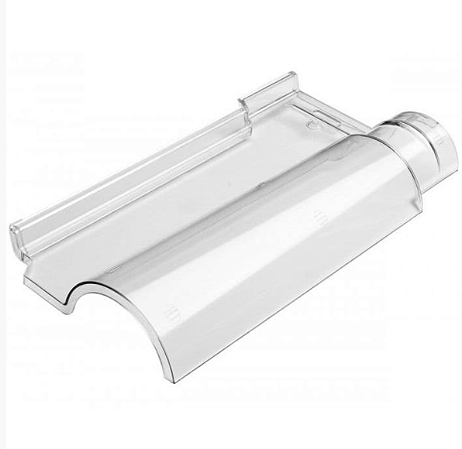 Telha PORTUGUESA Cristal Prismalux (CAIXA C/ 5 UN) - Anti-UV e Anti Chama(TELHA PLÁSTICA TRANSPARENTE)