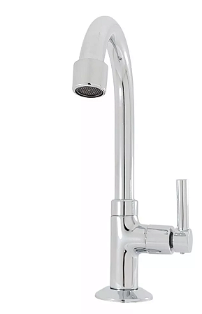 Torneira ALTA Lavatorio ABS Bica Móvel Alavanca 1/4" V