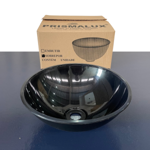 Cuba Plástica Injetada Reforçada - De Sobrepor - PRETA