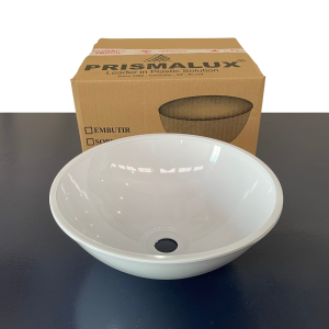 Cuba Plástica Injetada Reforçada - De Sobrepor -BRANCA