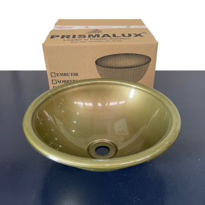 Cuba Plástica Injetada Reforçada - De Embutir ( COM ABA) - DOURADA