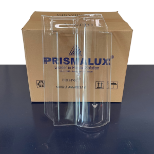 Telha Tettogres, Vilhena Cristal Prismalux - Anti-UV e Anti Chama(TELHA PLÁSTICA TRANSPARENTE) ( Cx 10 Un)