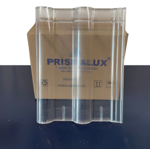 Telha BIG THERMOFORMADA Cristal Prismalux - Anti-UV e Anti Chama(TELHA PLÁSTICA TRANSPARENTE)( Cx 20 Unid.)