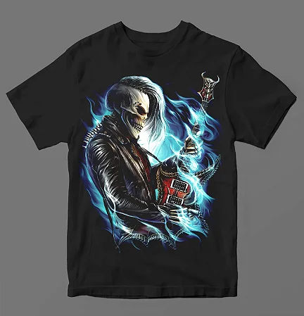 Camiseta - Skull Guitar