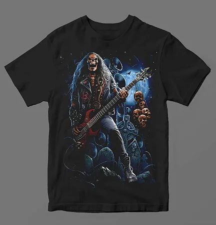 Camiseta - Caveira Cemitério