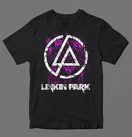 Camiseta - Linkin Park - LOGO ROXO
