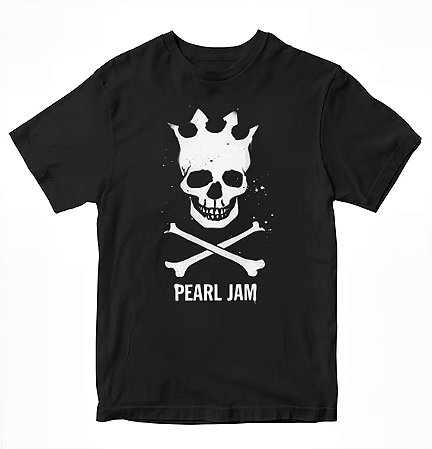 Camiseta Pearl Jam - crown skull
