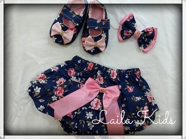 Kit Calcinha Bunda Rica Tiara E Sapatinho