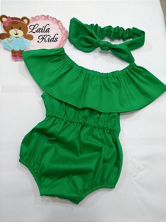 Romper Para Bebe E Tiara