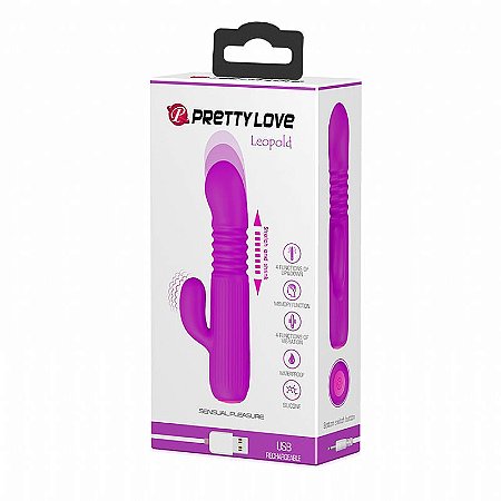 Vibrador de Ponto G e Clitóris com vai e vem