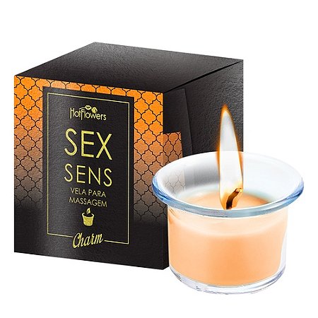 Vela com aroma adocicado e afrodisíaco