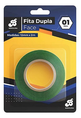 Fita Dupla Face Barcelona 12mm x 2m Alta Fixação Multiuso