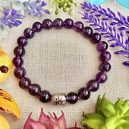 Pulseira de Pedra Natural Ametista - Comprar Pulseira - Japamala  Orion|Comprar Japamala e Pulseira|Mala Budista|Terço Tibetano|Rosário do  Ho'oponopono|Pulseiras de Pedras Naturais