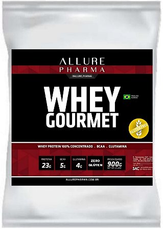 Whey Protein Concentrado Gourmet - Muito Mais Sabor - Proteínas e Aminoácidos 900g - Massa Muscular - Zero Glúten