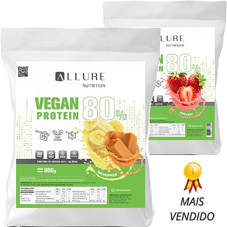 Combo 2 Proteína Vegana 100% Vegan Protein 900g