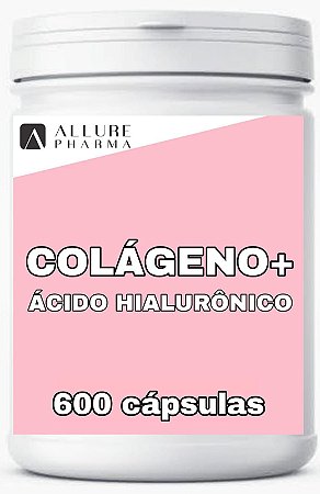 Colágeno Hidrolisado + Ácido Hialurônico - 600 cápsulas