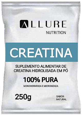 Creatina Monohidratada 100% Pura Importada 250g e 500g - Allure Nutrition