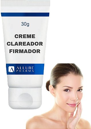 Creme Clareador Firmador - Clareamento de Manchas Faciais