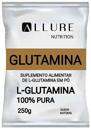 L-Glutamina 100% Pura Importada 250g e 500g - Allure Nutrition