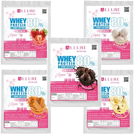 Kit Doses Whey Protein Zero Lactose Colágeno Hidrolisado Woman
