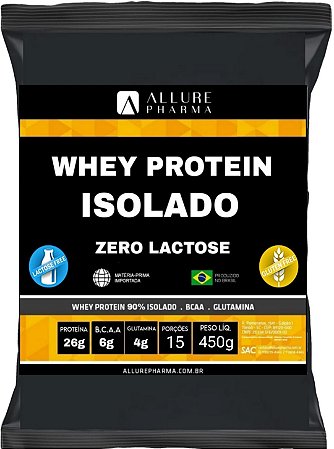 Whey Protein ISOLADO Zero Lactose Zero Gorduras Zero Glúten - Baixo em Carboidratos (Proteínas e Aminoácidos) REFIL