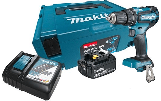 PARAFUS./FURAD. de Impacto com Maleta Carregador e Bateria 18V MAKITA-DHP485RF1J