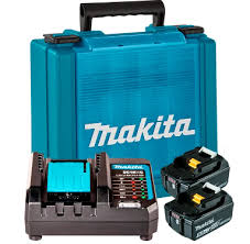 KIT 2 BAT BL1850B+CARREG DC18WC+MALETA MAKITA