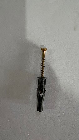 KIT C/ 50 Parafuso phillips c/ bucha tijolão 6mm - chip cab chata 4,0X 50 - TOTAL 100 PÇS