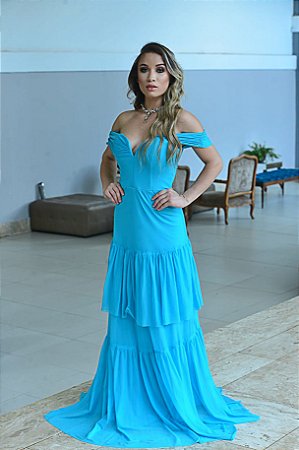 Vestido Naomi Azul Tiffany