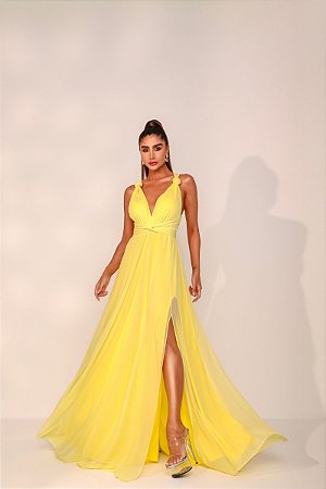 Vestido Aya Mil Formas Amarelo