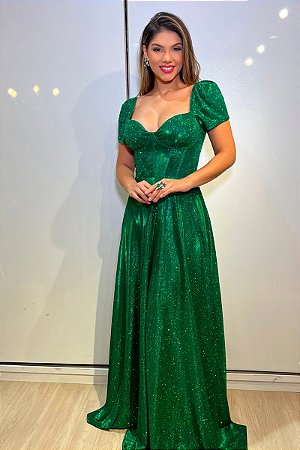 Vestido Debora Verde Bandeira