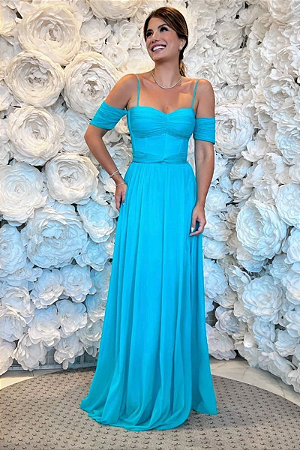 Vestido Dafne Azul Tiffany