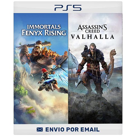 Pacote Assassin’s Creed  Valhalla + Immortals Fenyx Rising - Ps4 e Ps5 Digital