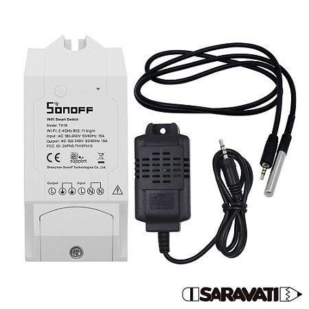 Sonoff TH16 Interruptor Wifi Smart Switch + Sensor Temperatura / Umidade