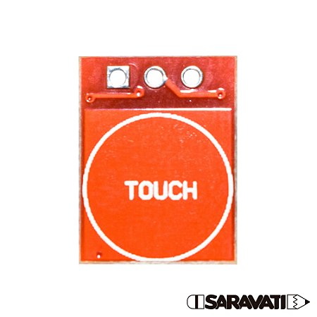 Botão Sensor Touch Toque Capacitivo TTP223 Vermelho