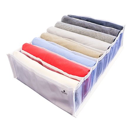 Colmeia Organizadora de Gaveta GG 2- 08 Divisões (Ideal para camisetas masculinas, leggings, malhas finas, cangas, saídas de praia e etc.)