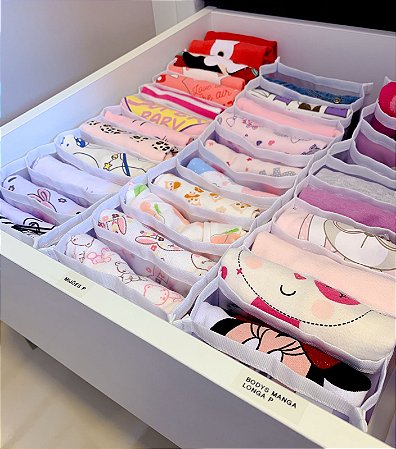 Kit Colmeias Cômoda de Bebê - 04 unidades (organiza 40 peças)