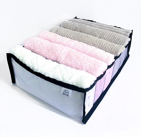 Colmeia Organizadora de Gaveta GG - 06 Divisões (Ideal para toalhas de rosto, toalhas de piso, tapetinhos, malhas)