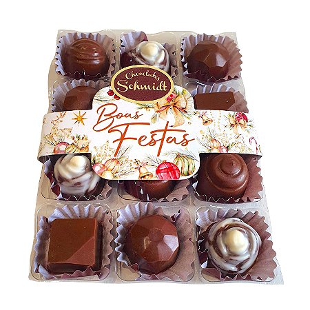 Embalagem com 12 bombons sortidos 110g