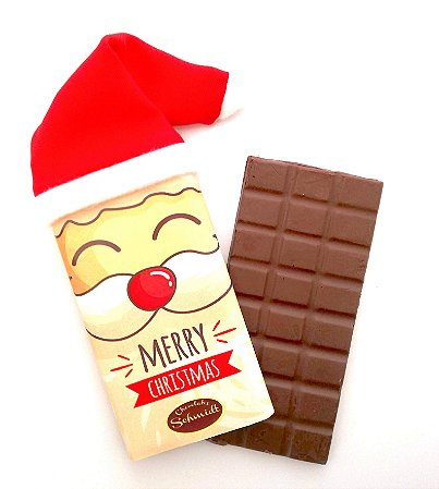 10 barrinhas c/ touca de Papai Noel 35g