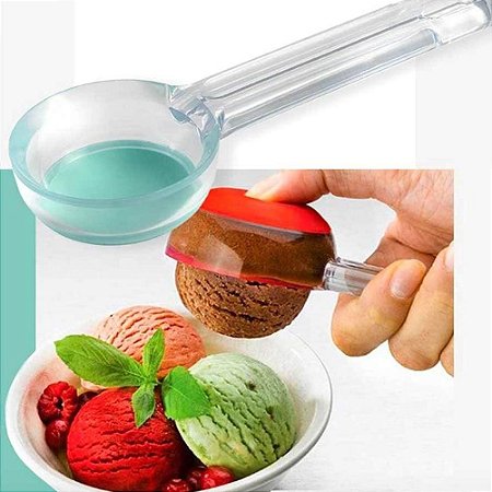 Pegador de Sorvete Prático com fundo em silicone