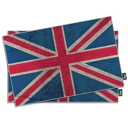 Jogo Americano Bandeira do Reino Unido - 2 peças