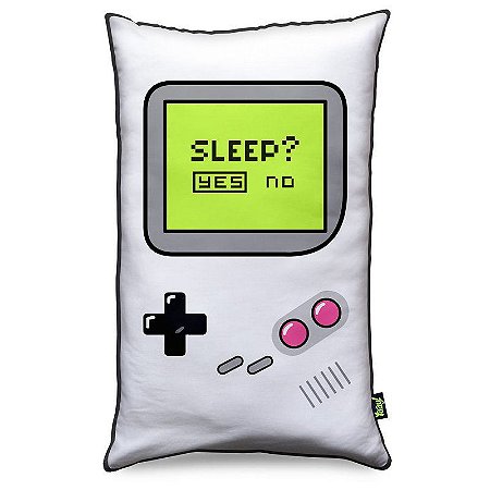 Almofada Gamer Boy - Sleep Yes or No - fundo preto