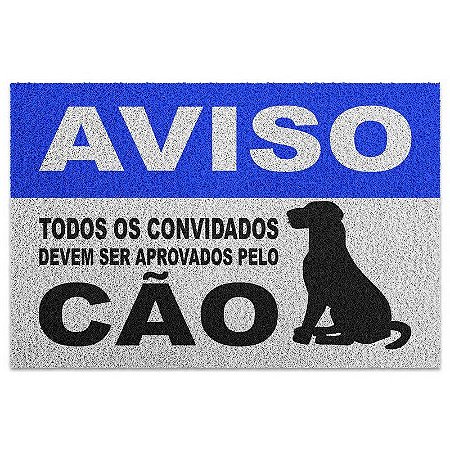 Capacho em Vinil Aprovados pelo Cão - 60 x 40