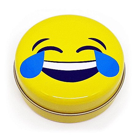 Latinha Emoticon - Emoji Chorando de rir