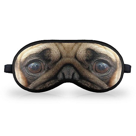 Máscara de Dormir em neoprene - Cãozinho Pug