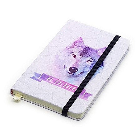 Caderneta de Anotação Be Colorful - lobo