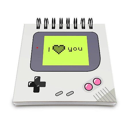 Bloco de Anotações Gamer Boy - I Love You