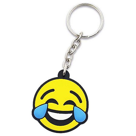 Chaveiro Emoticon - Emoji Chorando de rir